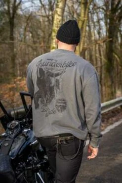 Thunderbike Sweater Vintage Biker Grau -Motorradzubehör 19 30 1193v 21