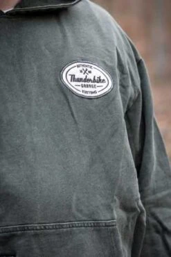 Thunderbike Hoodie Garage Olive Grün -Motorradzubehör 19 30 1194v 31