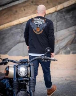 Thunderbike Longsleeve Customs Schwarz -Motorradzubehör 19 30 1211v 2