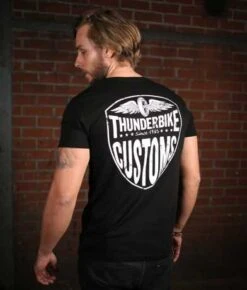Thunderbike V-Neck T-Shirt New Custom Schwarz 11 Thunderbike V-Neck T-Shirt New Custom Schwarz -Motorradzubehör 19 31 1011a 4