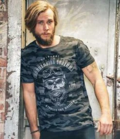 Thunderbike T-Shirt Bearded Skull Schwarz/grau 9 Thunderbike T-Shirt Bearded Skull Schwarz/grau -Motorradzubehör 19 31 1106v 3