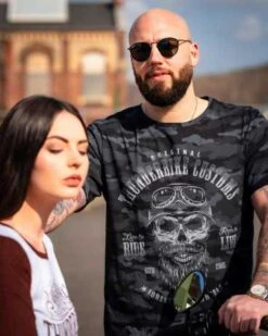 Thunderbike T-Shirt Bearded Skull Schwarz/grau 11 Thunderbike T-Shirt Bearded Skull Schwarz/grau -Motorradzubehör 19 31 1106v 4