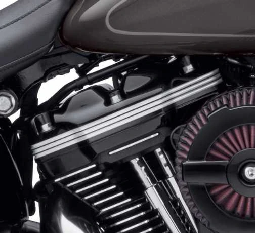 Harley Davidson Defiance Obere Rocker Abdeckungen, Schwarz Cut 4 Harley Davidson Defiance Obere Rocker Abdeckungen, Schwarz Cut – Bild 2