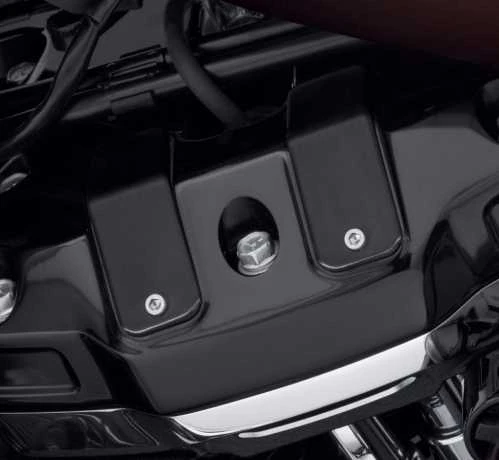 Harley Davidson Dominion Einsätze Obere Rocker Box Cover, Schwarz Gebürstet 5 Harley Davidson Dominion Einsätze Obere Rocker Box Cover, Schwarz Gebürstet – Bild 3