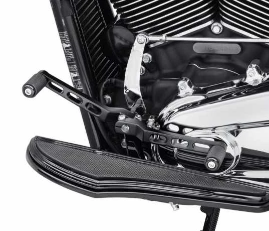 Harley Davidson Billet Style Fersen/ Zehen Schalthebel, Matt Schwarz 4 Harley Davidson Billet Style Fersen/ Zehen Schalthebel, Matt Schwarz – Bild 2
