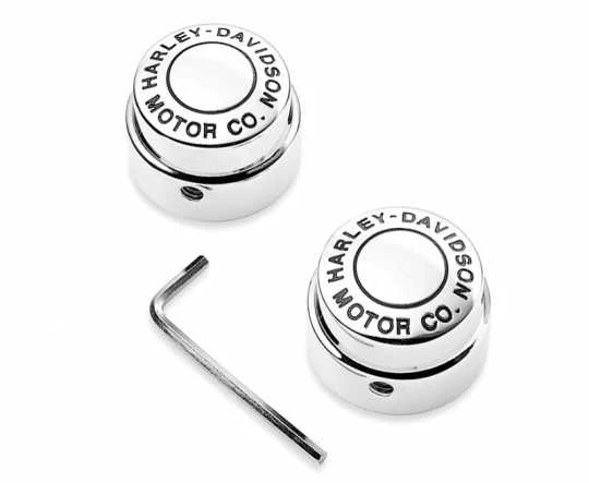 Harley Davidson Mutternkappen H-D Motor Co. Für Vorderachse 3 Harley Davidson Mutternkappen H-D Motor Co. Für Vorderachse
