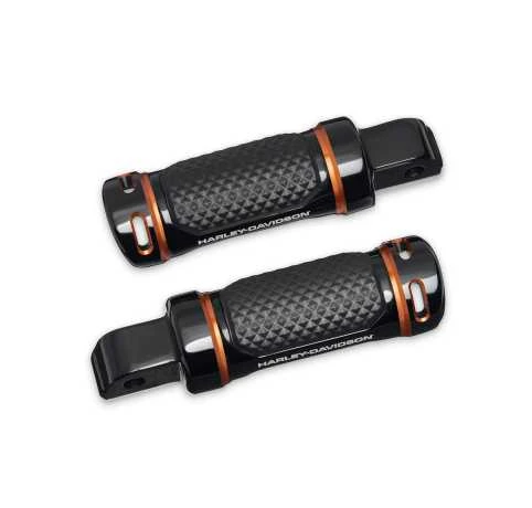 Harley Davidson Adversary Soziusfußrasten Schwarz/orange 3 Harley Davidson Adversary Soziusfußrasten Schwarz/orange