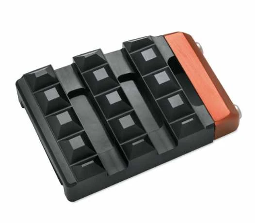 Harley Davidson Dominion Zierblende Orange Gebürstet 4 Harley Davidson Dominion Zierblende Orange Gebürstet – Bild 2