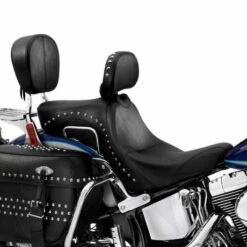 Harley Davidson Signature Sitz 16" Mit Fahrerrückenlehne FLSTC Stil Mit Nieten