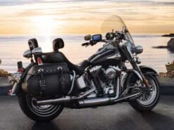 Harley Davidson Signature Sitz Mit Fahrerrückenlehne 16" Glatt -Motorradzubehör 51998 08 harley51