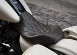 Harley Davidson Low Profile Solo Touring Sitz 15" Mahagoni Braun -Motorradzubehör 52000057 3