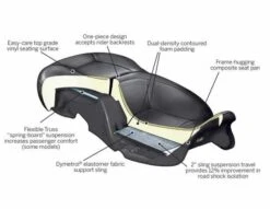 Harley Davidson Hammock Sitz 17" Für Fahrer & Sozius (beheizt) -Motorradzubehör 52000177 31