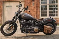 Harley Davidson Bobber Solo Sattel Leder Braun -Motorradzubehör 52000381 5