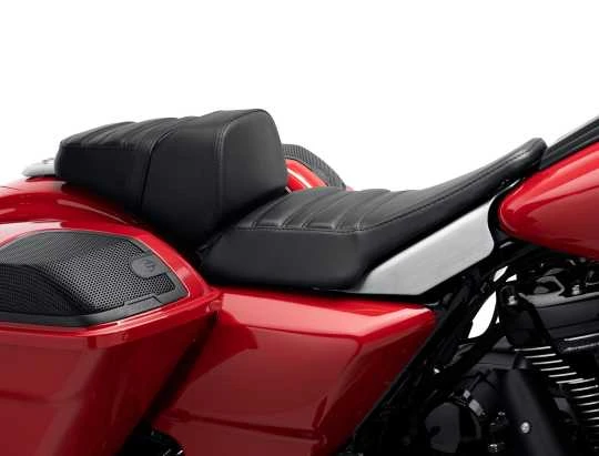 Harley Davidson Drag Sitz 12" Alu Gebürstet & Schwarz 4 Harley Davidson Drag Sitz 12" Alu Gebürstet & Schwarz – Bild 2