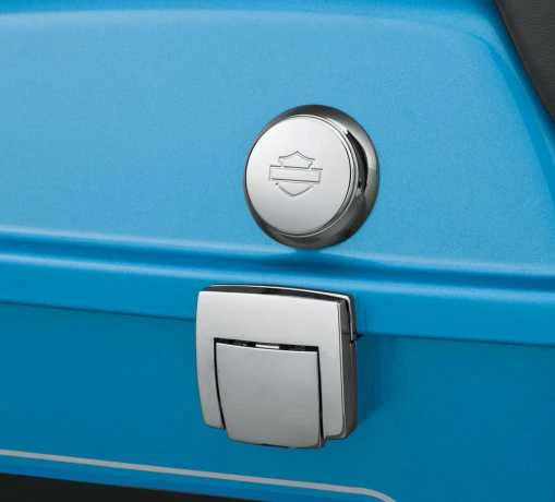 Harley Davidson Tour-Pak Schlossabdeckung Chrom 4 Harley Davidson Tour-Pak Schlossabdeckung Chrom – Bild 2