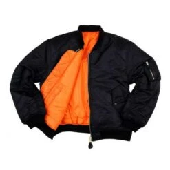 MCS MA-1 Bomber Flight Jacke Schwarz