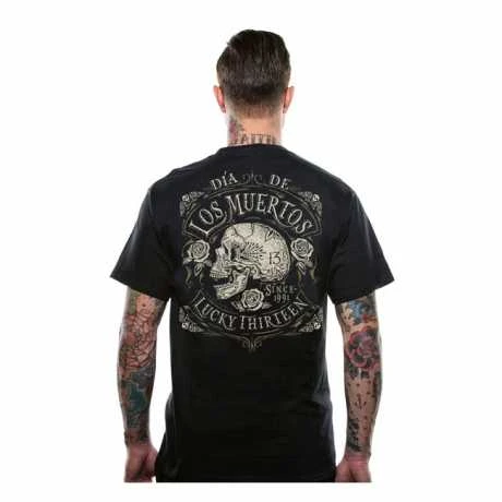 Lucky 13 Dead Skull T-Shirt Schwarz 6 Lucky 13 Dead Skull T-Shirt Schwarz – Bild 4