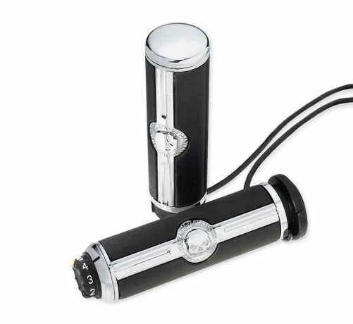 Harley Davidson Lenkergriffe Willie G. Skull Beheizt 3 Harley Davidson Lenkergriffe Willie G. Skull Beheizt