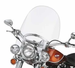 Harley Davidson Abnehmbare King-Size Nostalgic Windschutzscheibe 21" Klar