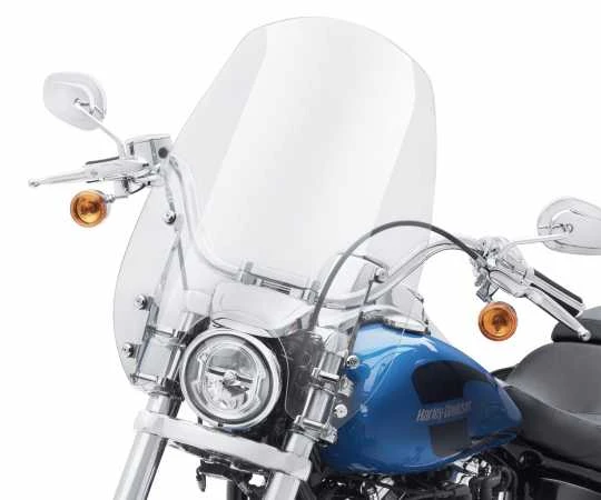 Harley Davidson Wind Splitter Quick-Release Windschild 19" Leicht Getönt & Poliert 4 Harley Davidson Wind Splitter Quick-Release Windschild 19" Leicht Getönt & Poliert – Bild 2