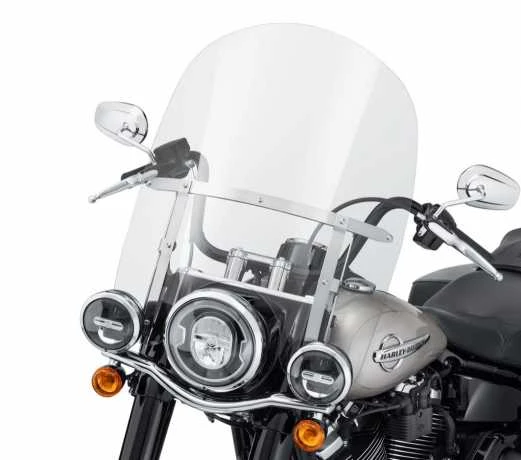 Harley Davidson King-Size Abnehmbares Windschild 21" Klar & Poliert 4 Harley Davidson King-Size Abnehmbares Windschild 21" Klar & Poliert – Bild 2