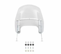 Harley Davidson Wind Splitter Abnehmbares Compact Windschild 15" Leicht Getönt & Poliert