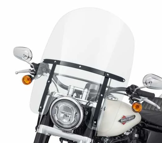 Harley Davidson King-Size Abnehmbares Windschild 21" Klar & Schwarz 4 Harley Davidson King-Size Abnehmbares Windschild 21" Klar & Schwarz – Bild 2