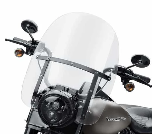 Harley Davidson Abnehmbares Windschild 20" Klar & Schwarz 4 Harley Davidson Abnehmbares Windschild 20" Klar & Schwarz – Bild 2
