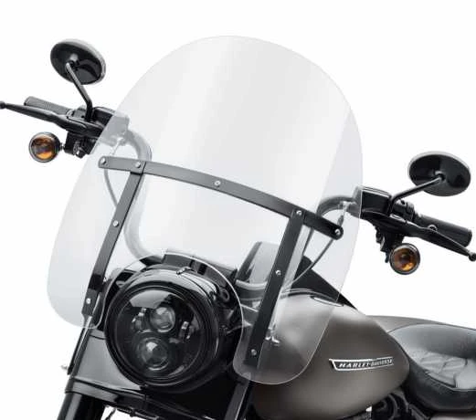 Harley Davidson Detachables Windschild 18" Klar & Schwarz 4 Harley Davidson Detachables Windschild 18" Klar & Schwarz – Bild 2