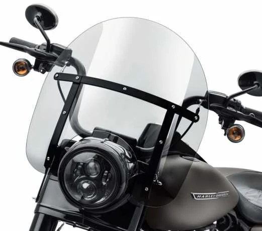 Harley Davidson Detachables Windschild 16" Leicht Getönt & Schwarz 4 Harley Davidson Detachables Windschild 16" Leicht Getönt & Schwarz – Bild 2
