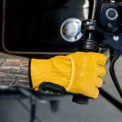 Biltwell Borrego Handschuhe Gold/schwarz -Motorradzubehör 581308v 4