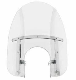 Harley Davidson Abnehmbare Kompakt-Windschutzscheibe 18" Klar & Polierten Streben