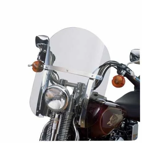 Harley Davidson Abnehmbare Kompakt-Windschutzscheibe 18" Klar & Polierten Streben 4 Harley Davidson Abnehmbare Kompakt-Windschutzscheibe 18" Klar & Polierten Streben – Bild 2