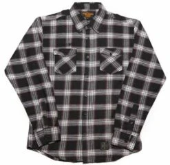 West Coast Choppers Cisco Flannel Shirt Weiß/schwarz/braun