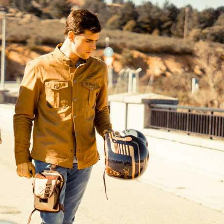 By City SUV Motorrad Shirt Beige/braun 7 By City SUV Motorrad Shirt Beige/braun – Bild 5