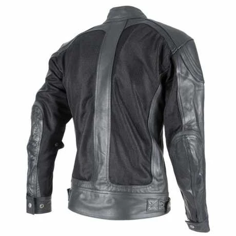 By City Sahara Leder & Mesh Jacke Schwarz 4 By City Sahara Leder & Mesh Jacke Schwarz – Bild 2