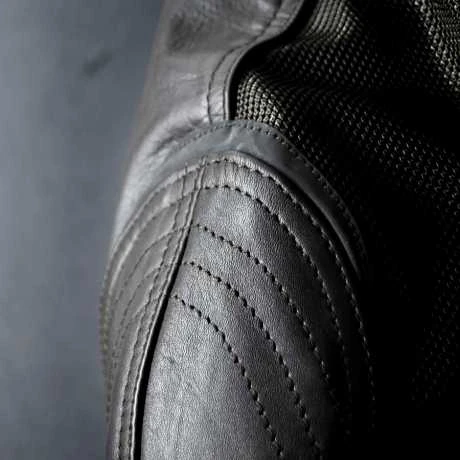 By City Sahara Leder & Mesh Jacke Schwarz 6 By City Sahara Leder & Mesh Jacke Schwarz – Bild 4