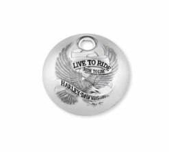 Harley Davidson Live To Ride Tankkonsolenklappe Chrom