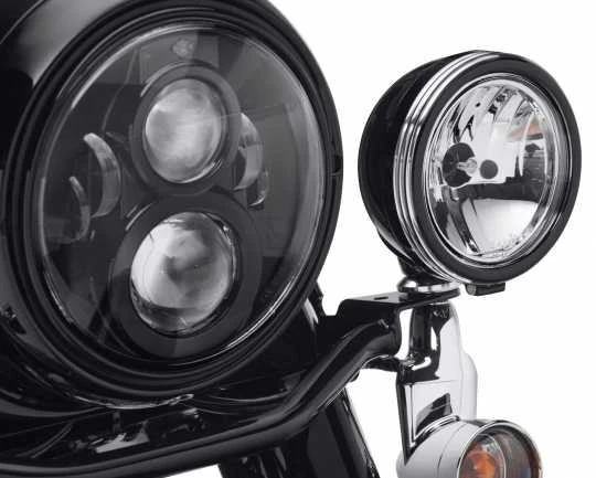 Harley Davidson Defiance Zusatzscheinwerfer Zierringe 4" Schwarz Cut 4 Harley Davidson Defiance Zusatzscheinwerfer Zierringe 4" Schwarz Cut – Bild 2