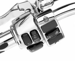 Harley Davidson Zusatzschaltergehäuse Linke Seite, Chrom 7 Harley Davidson Zusatzschaltergehäuse Linke Seite, Chrom -Motorradzubehör 70213 02c 21