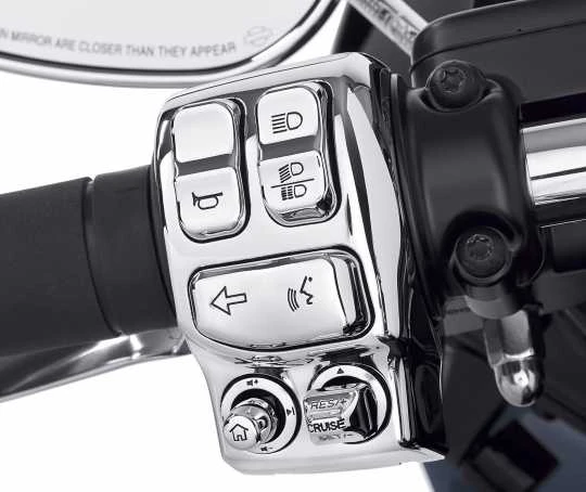 Harley Davidson Schalterkappen-Kit Chrom 4 Harley Davidson Schalterkappen-Kit Chrom – Bild 2