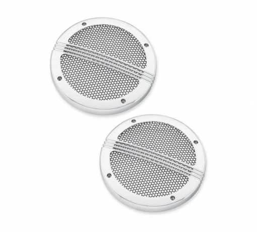 Harley Davidson Defiance Tour-Pak Lautsprecher-Verzierung Chrom 3 Harley Davidson Defiance Tour-Pak Lautsprecher-Verzierung Chrom