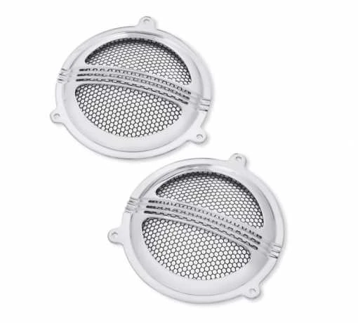 Harley Davidson Defiance Batwing Fairing Lautsprecher-Verzierung Chrom 3 Harley Davidson Defiance Batwing Fairing Lautsprecher-Verzierung Chrom