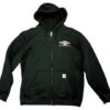Custom Chrome Zip Hoodie Ride Unrivalled Midweight, Schwarz