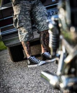 West Coast Choppers Sneaker Warrior Schwarz & Weiss 8 West Coast Choppers Sneaker Warrior Schwarz & Weiss -Motorradzubehör 90 1161v 31