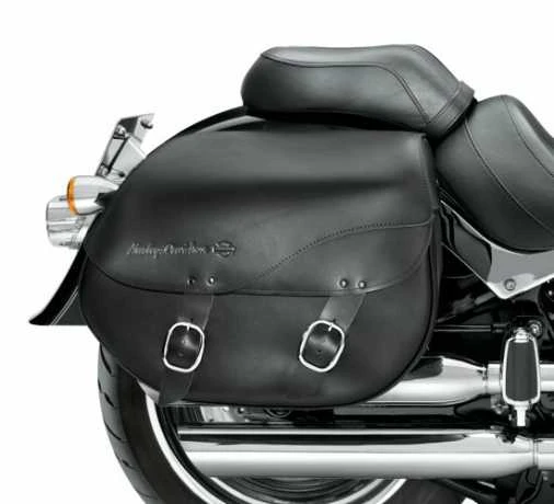 Harley Davidson Abnehmbare Leder-Satteltaschen Glatt 3 Harley Davidson Abnehmbare Leder-Satteltaschen Glatt