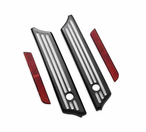 Harley Davidson Billet Scharnierabdeckung Für Satteltaschen - Edge Cut 3 Harley Davidson Billet Scharnierabdeckung Für Satteltaschen - Edge Cut