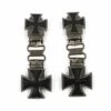Ryder Front Laced Boot Clips Maltese Cross 1 Ryder Front Laced Boot Clips Maltese Cross -Motorradzubehör 904308k1