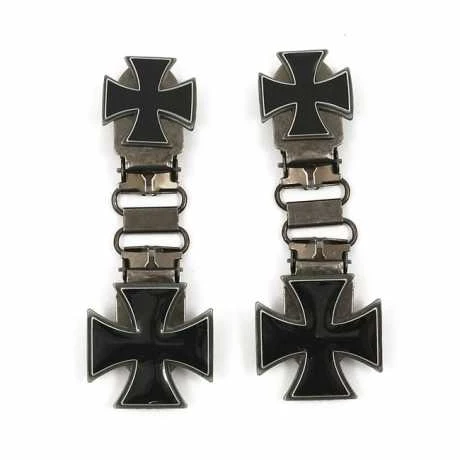 Ryder Front Laced Boot Clips Maltese Cross 3 Ryder Front Laced Boot Clips Maltese Cross