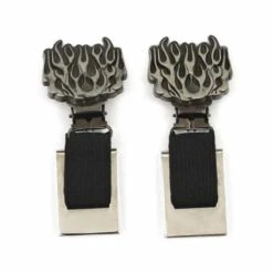 Ryder Front Stirrups Boot Clips Flames